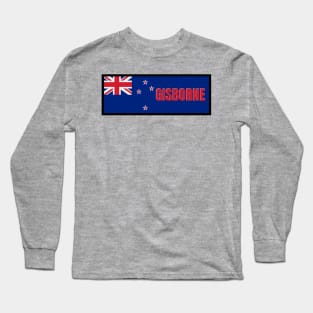 Gisborne City in New Zealand Flag Long Sleeve T-Shirt